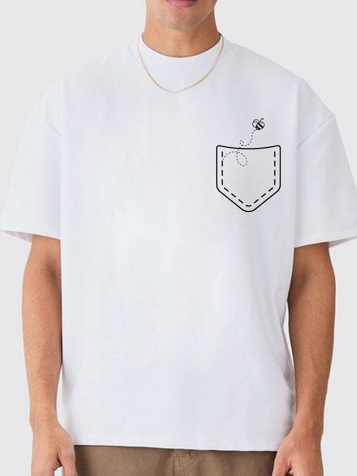POCKET BEE : Unisex Oversized T-shirt