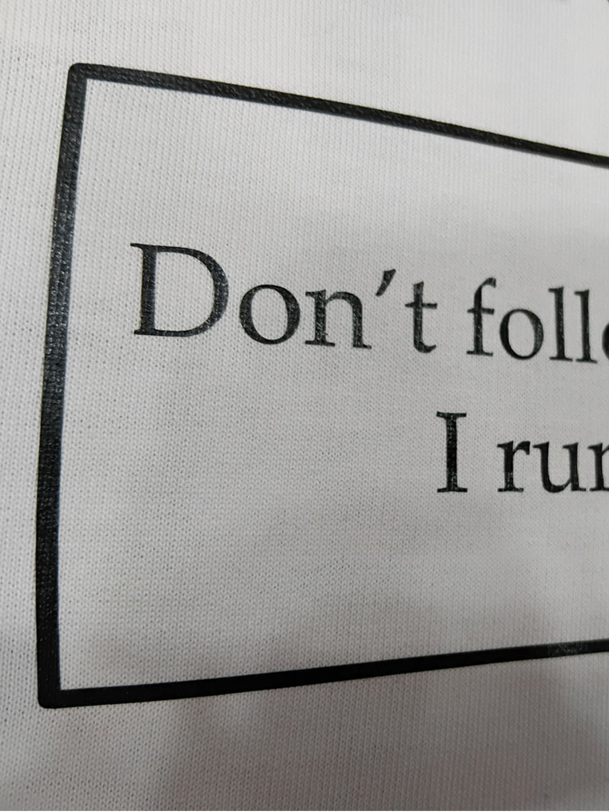 DON'T FOLLOW : Unisex Oversized T-shirt