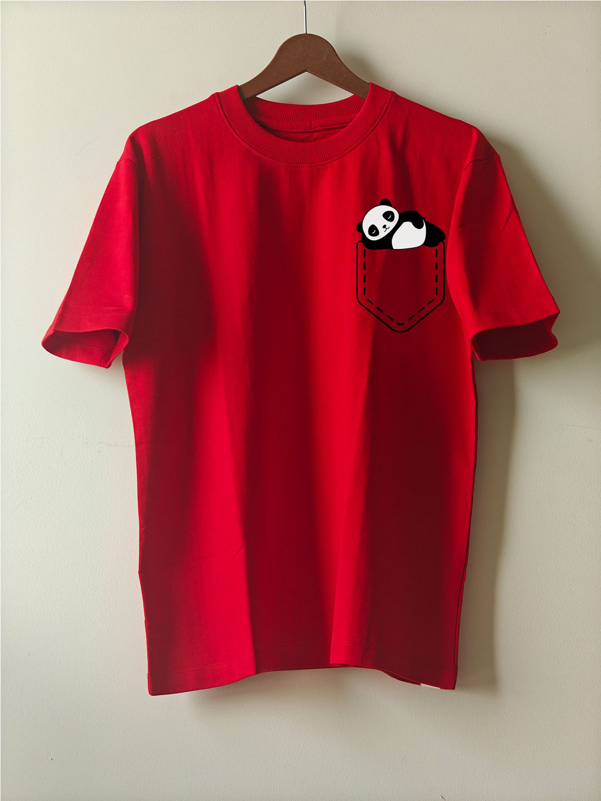 PANDA POCKET : Unisex Oversized T-shirt
