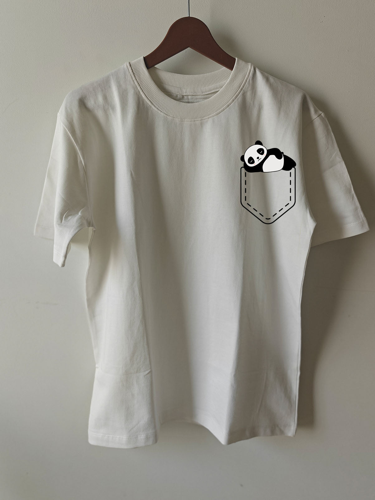PANDA POCKET : Unisex Oversized T-shirt