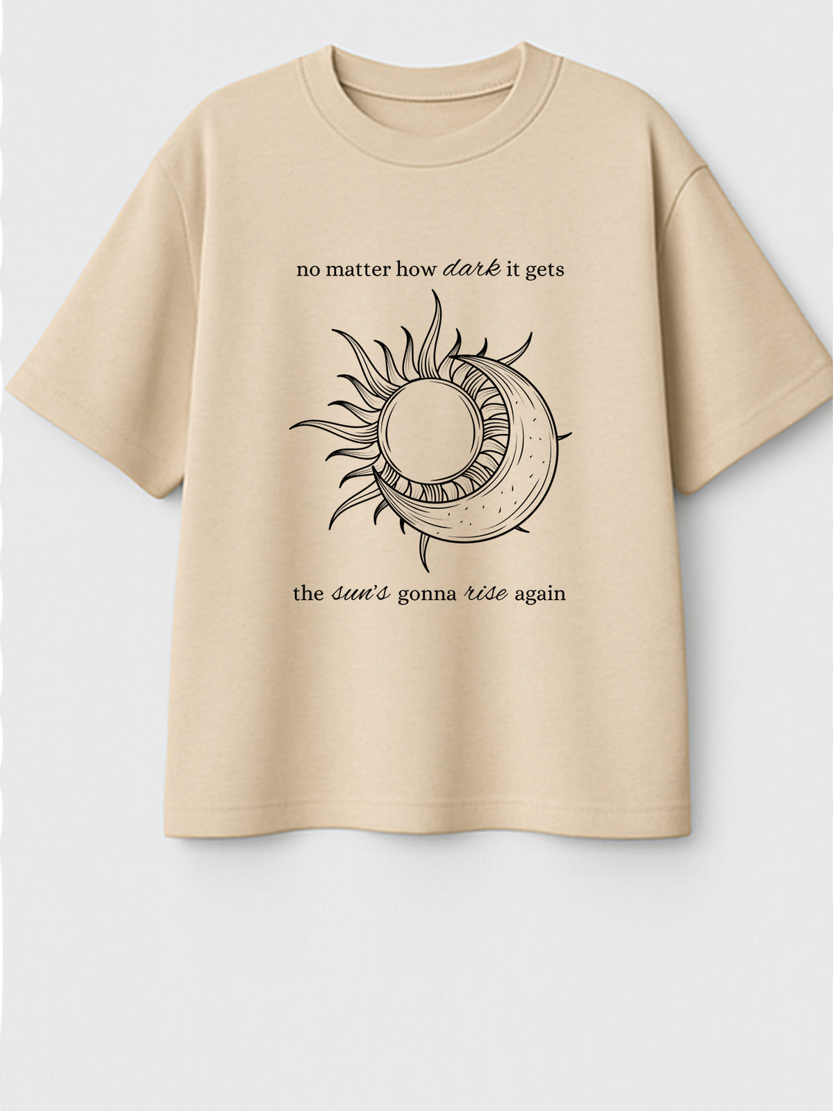 SUN & MOON : Unisex Oversized T-shirt