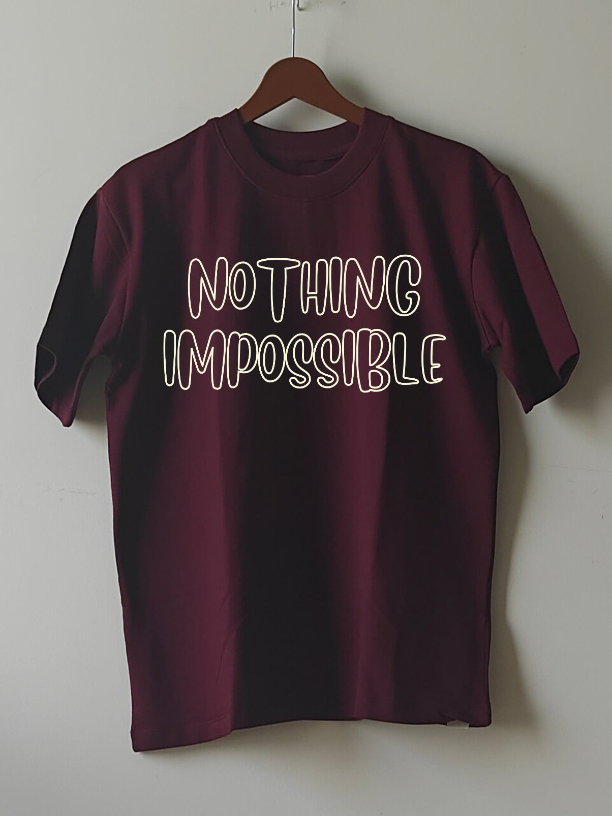 NOTHING IMPOSSIBLE : Unisex Oversized T-shirt