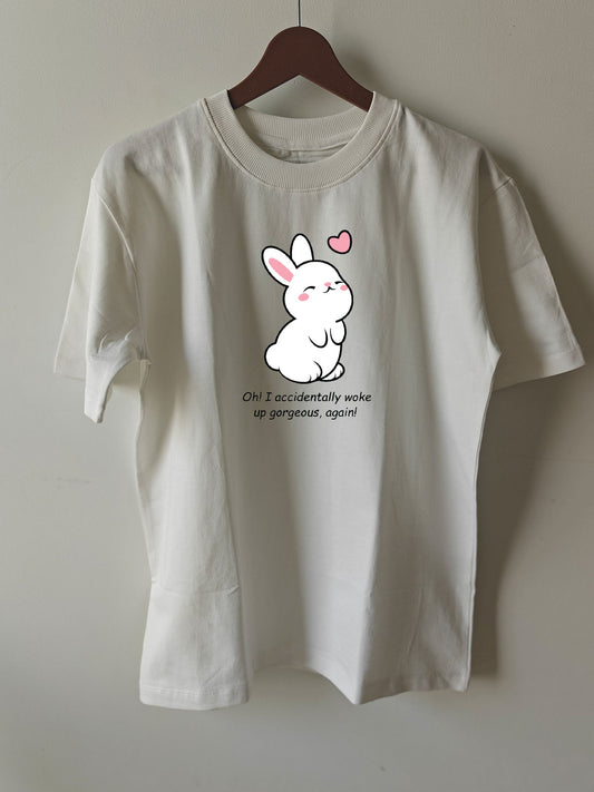 GORGEOUS BUNNY : Unisex Oversized T-shirt