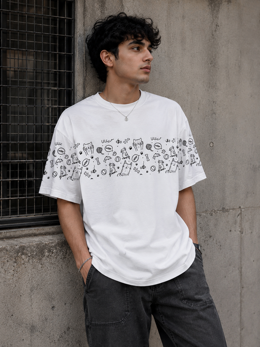 DOODLE ME : Unisex Oversized T-shirt