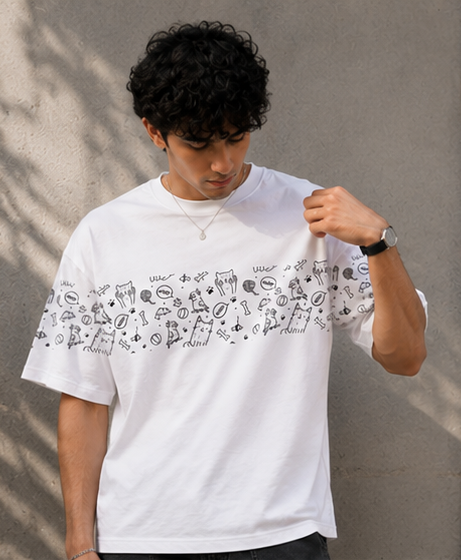 DOODLE ME : Unisex Oversized T-shirt