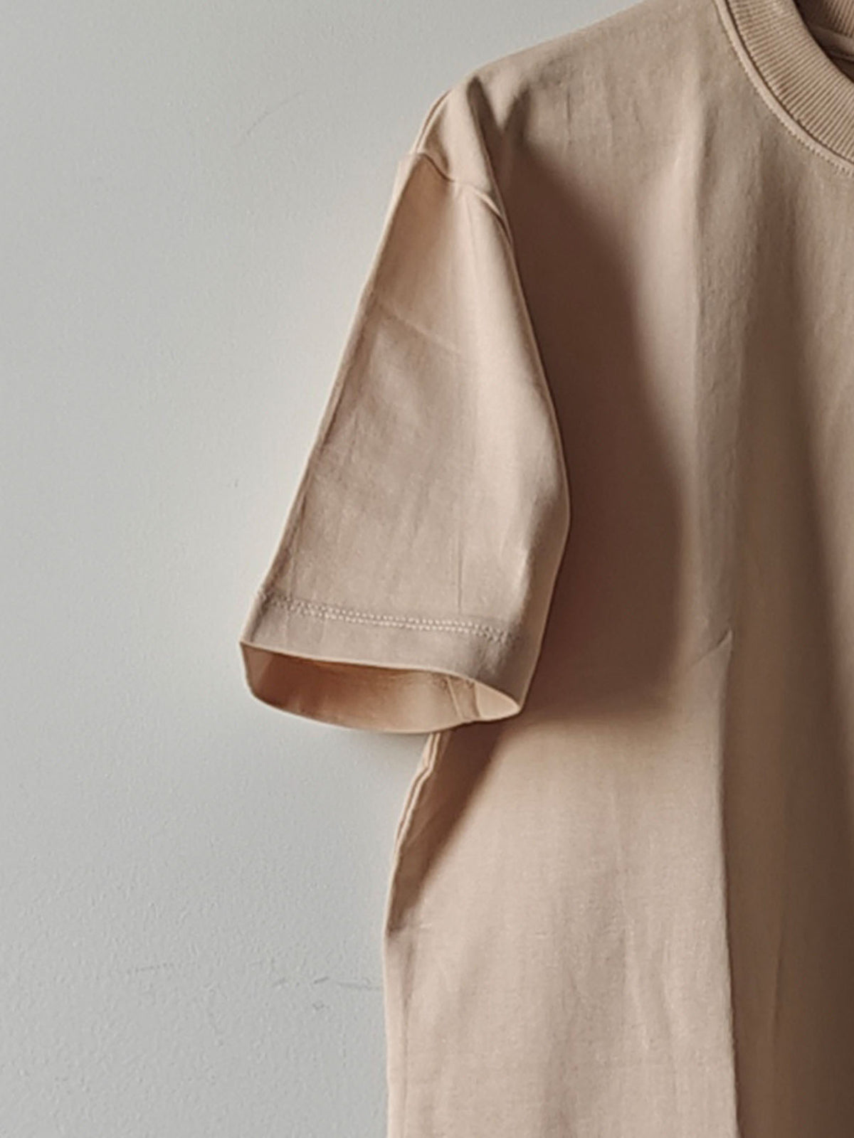 Solid Beige : Unisex Oversized T-shirt