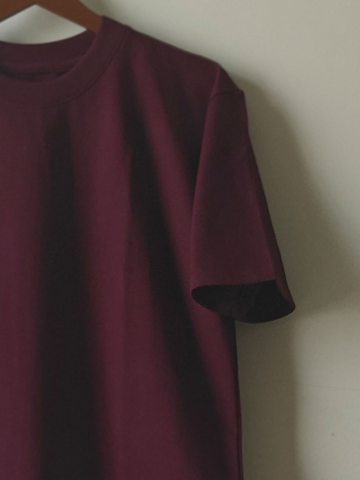 Solid Wine : Unisex Oversized T-shirt