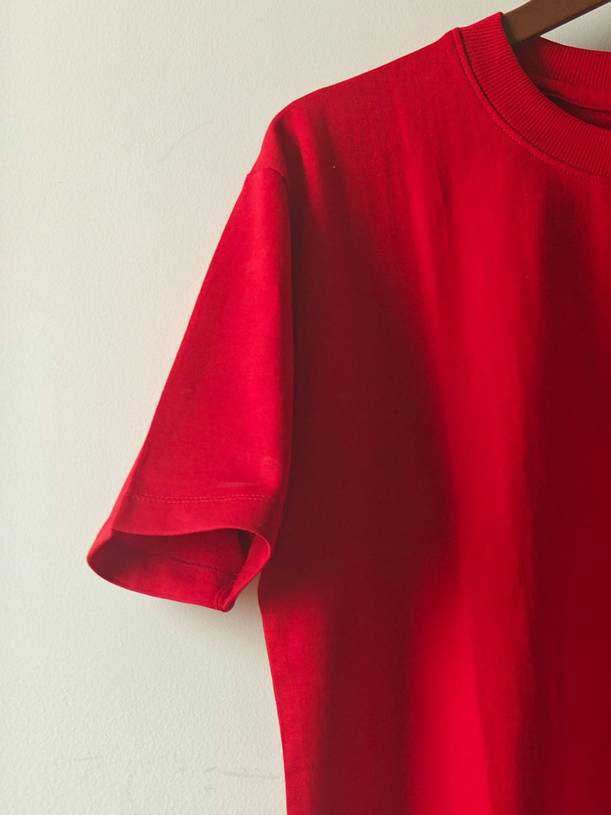 Solid Red : Unisex Oversized T-shirt